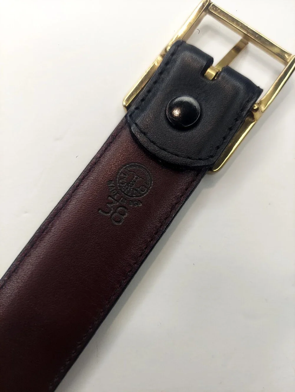 Torino Men's Two-Tone Leather Belt